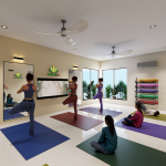 Yoga and  meditation hall